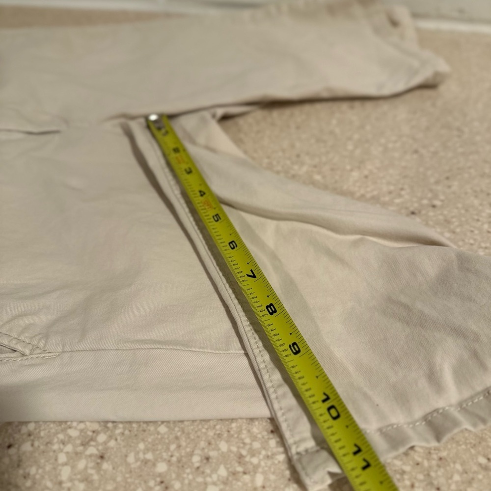 LOFT Soft Bermudas in Cream Cotton Size 6, VGUC - Picture 13 of 16